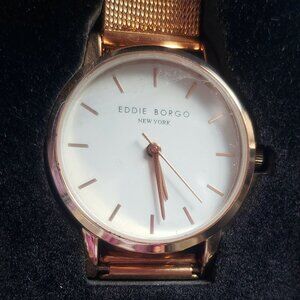 Eddie Borgo New York ROSE GOLD Stainless Steel Watch Mesh Band NEW in BOX